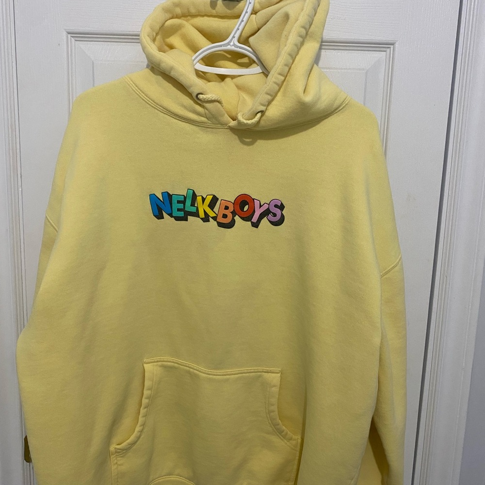 NELKBOYS Yellow Graphic Hoodie